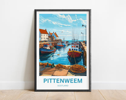Pittenweem Travel Poster - Fishermen’s Haven
