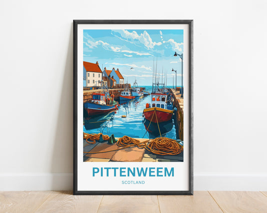 Pittenweem Travel Poster - Fishermen’s Haven