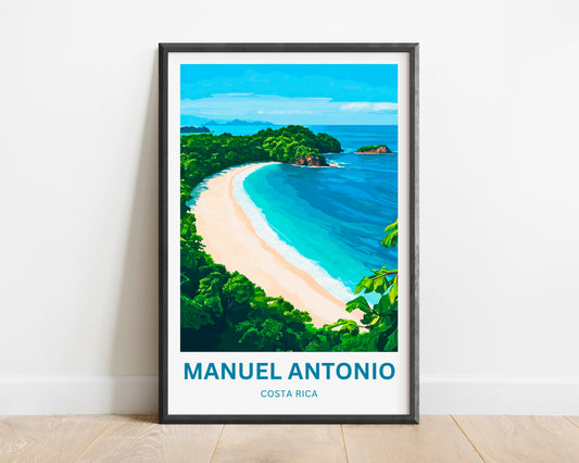 Manuel Antonio Travel Poster - Nature’s Coastal Wonder of Costa Rica