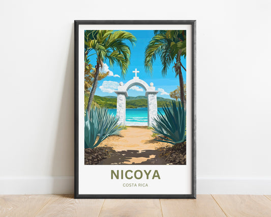 Nicoya, Costa Rica Travel Poster  - Pathway to Paradise
