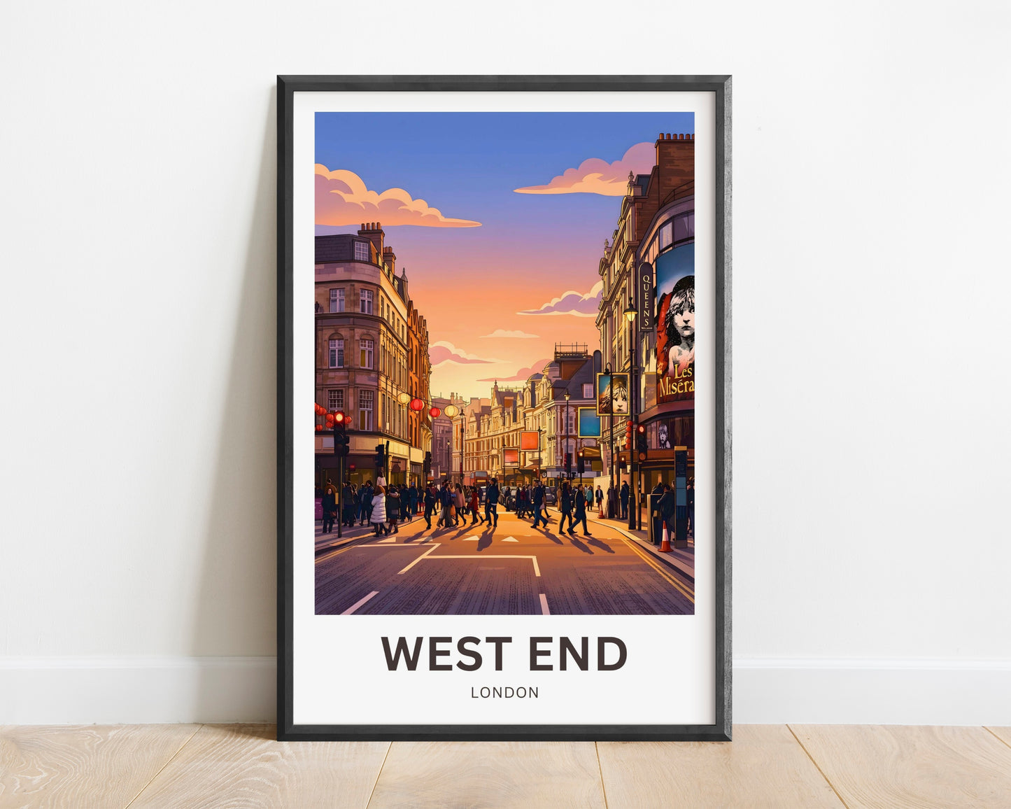 West End Travel Poster - London Evenings