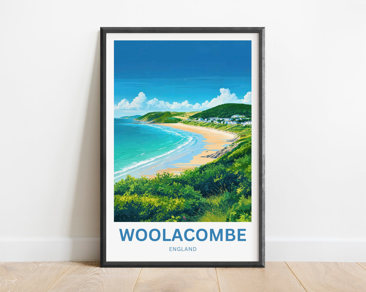 Woolacombe Travel Poster - Seaside Life
