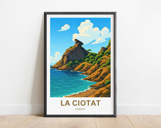 La Ciotat Travel Poster- The eagle's beak
