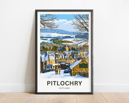 Pitlochry, Scotland Travel Poster - Gateway to the Highlands