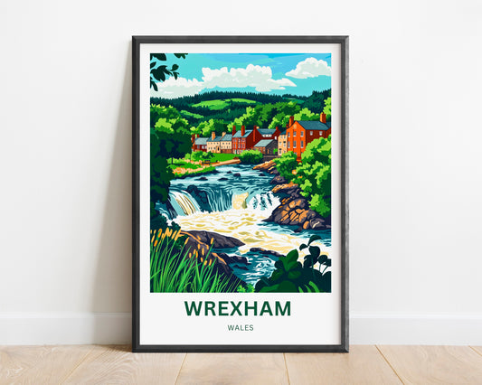 Wrexham Travel Poster - Picturesque River Views