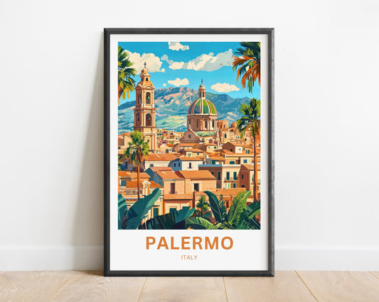 Palermo Travel Poster- Italy