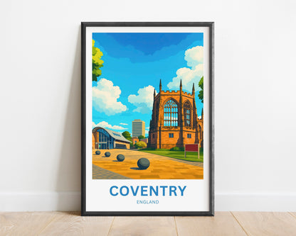 Coventry Travel Poster- Cathedral