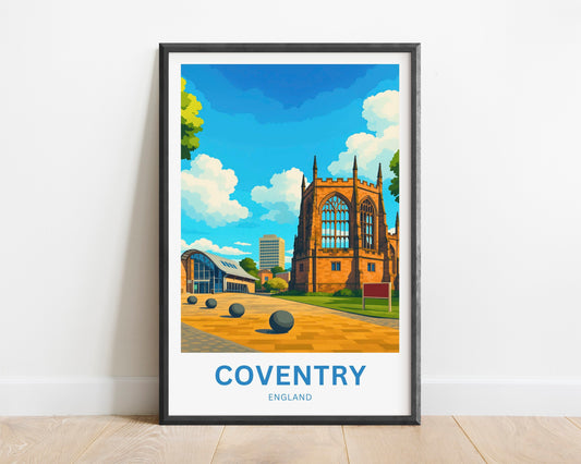 Coventry Travel Poster- Cathedral