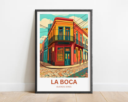 La Boca Travel Poster - Buenos Aires