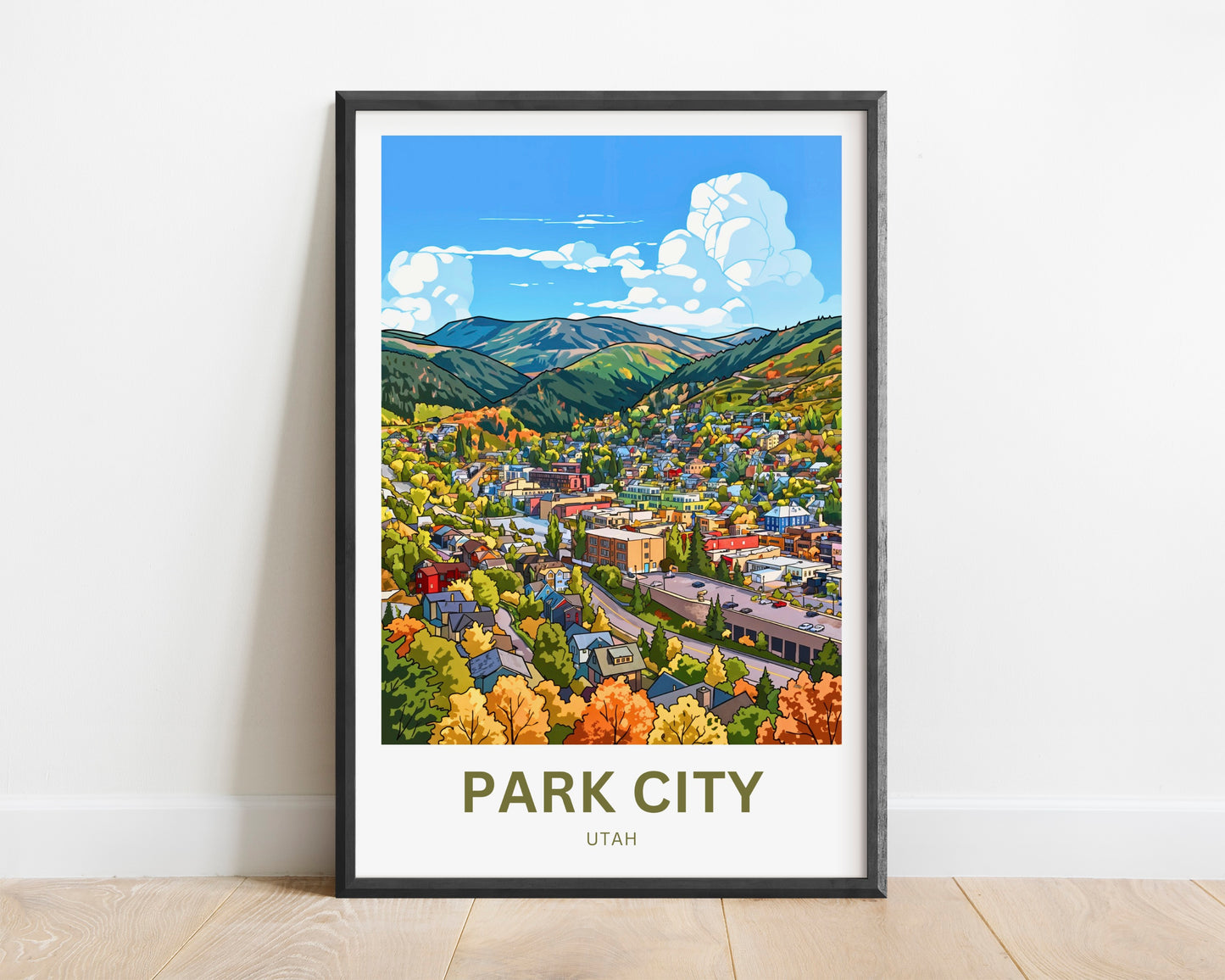 Park City Travel Poster - Utah