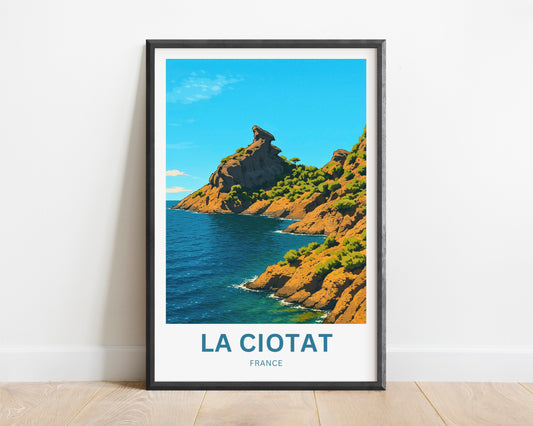 La Ciotat Travel Poster- Le Bec D'Aigle  France