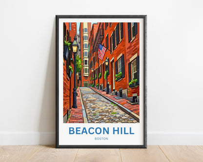 Beacon Hill Travel Poster -  Mesmerizing Street