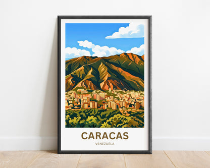 Caracas Travel Poster - Sunrise Over