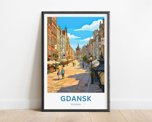 Gdańsk  Travel Poster - Summer Strolls