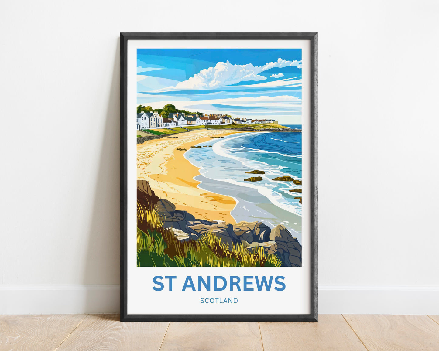 St. Andrews Travel Poster - Captivating Coastal Village