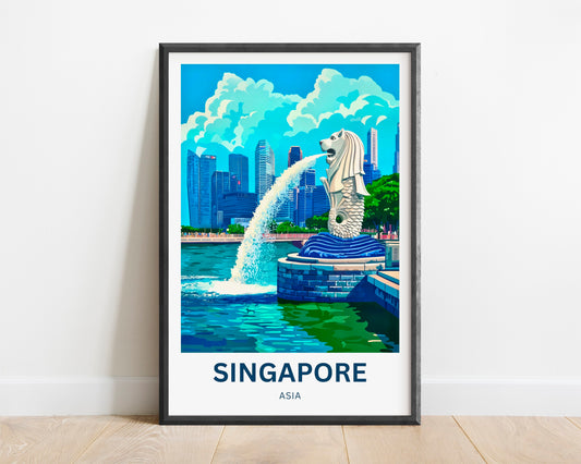 Singapore Travel Poster