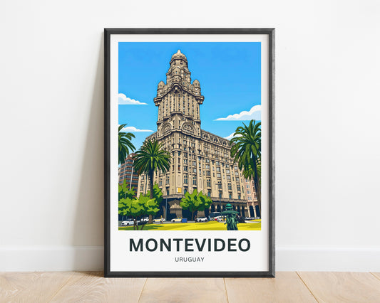 Montevideo Travel Poster - Uruguay