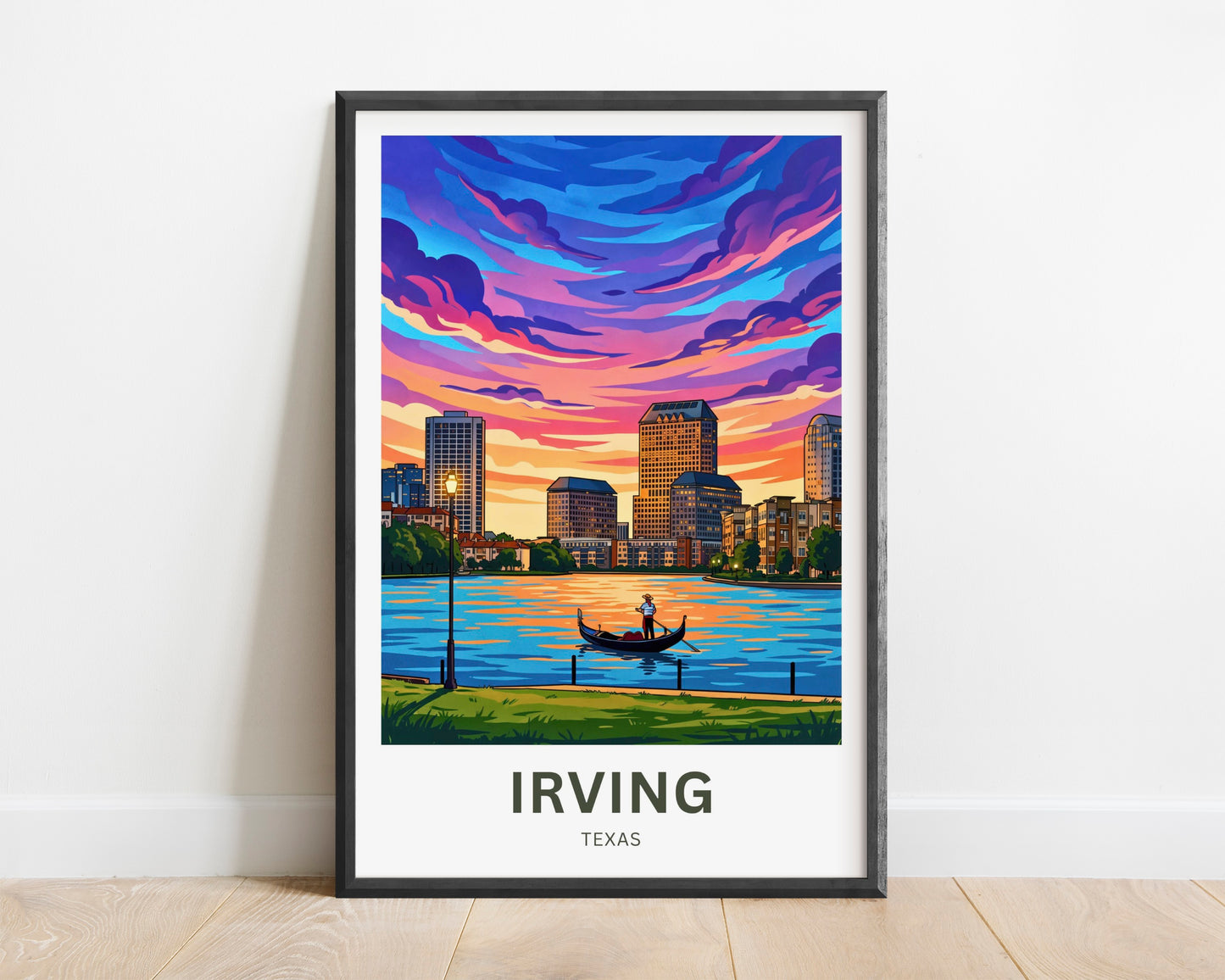 Las Colinas Irving, Texas Travel Poster - Dallas Metroplex