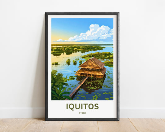 Iquitos Travel Poster - Amazon Spirit