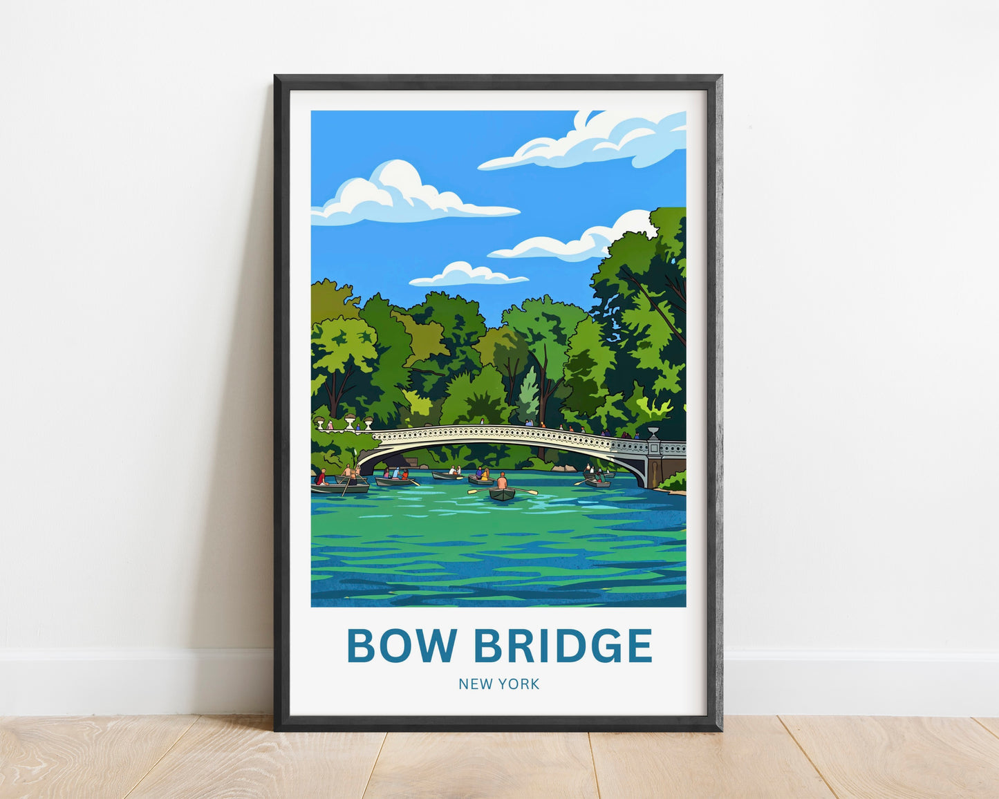 Bow Bridge  Travel Poster - Boating