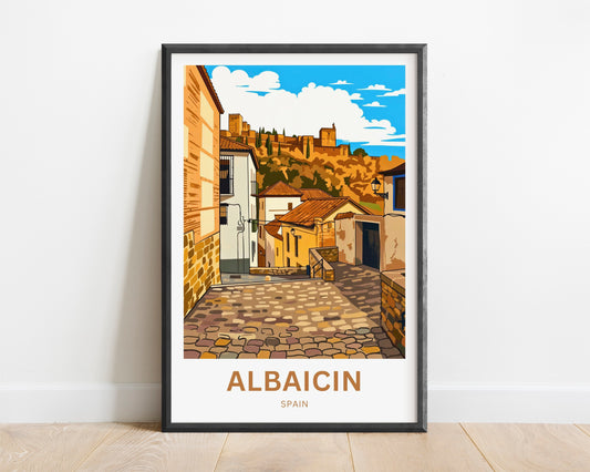 Albaicín Travel Poster - Spain
