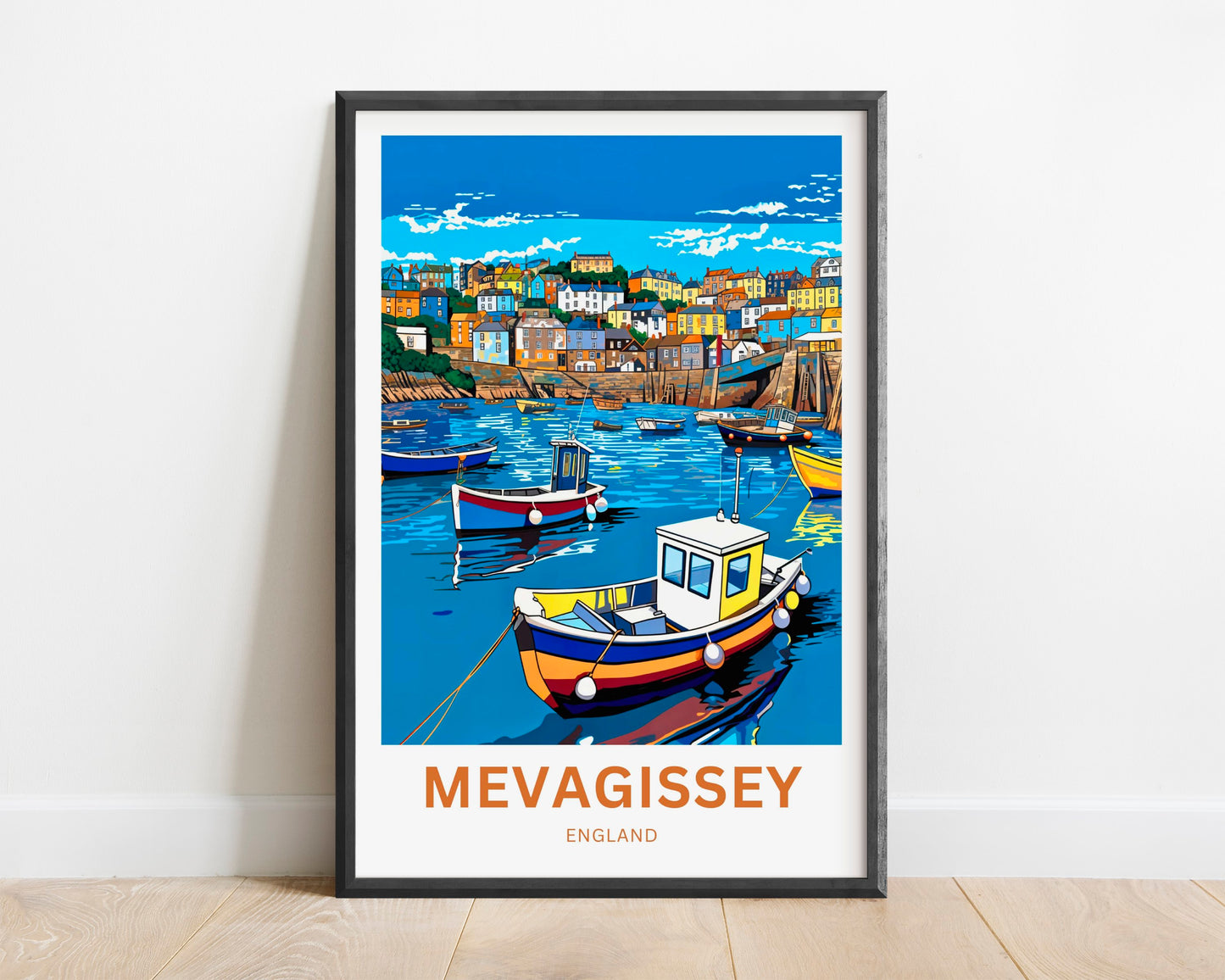 Mevagissey Travel Poster- Captivating Harbor