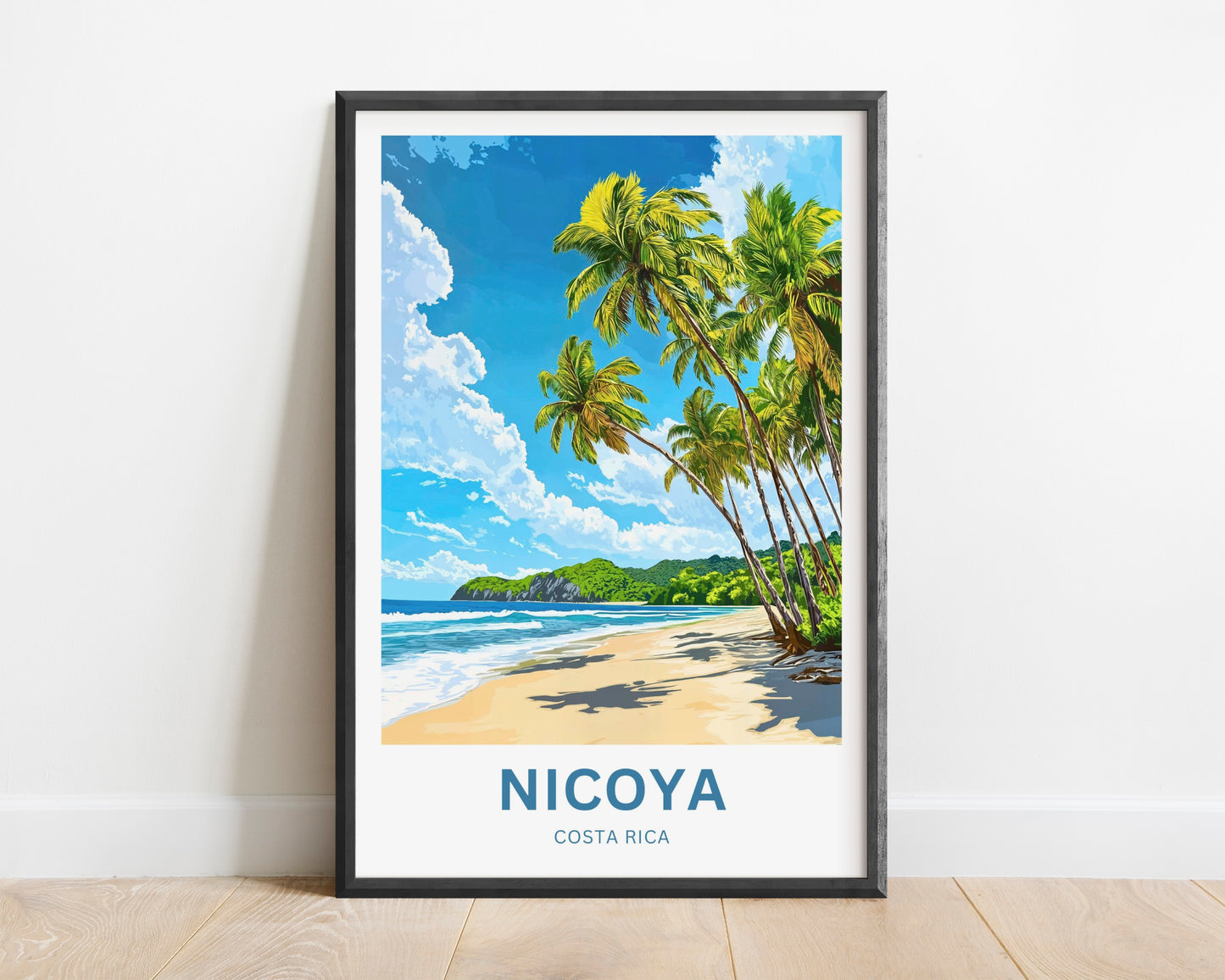 Nicoya Peninsula Travel Poster  - Breathtaking Relaxing Beach Costa Rica