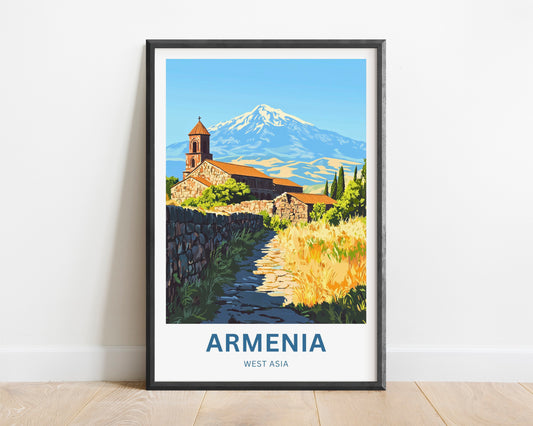 Armenia Travel Poster - Ancient Paths, Endless Views