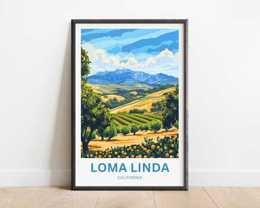 Loma Linda Travel Poster  - California