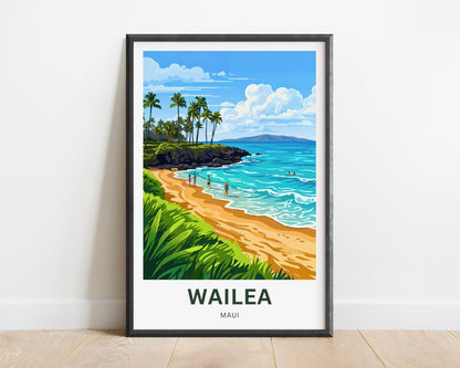 Wailea Travel Poster -  Hawaiian Escape