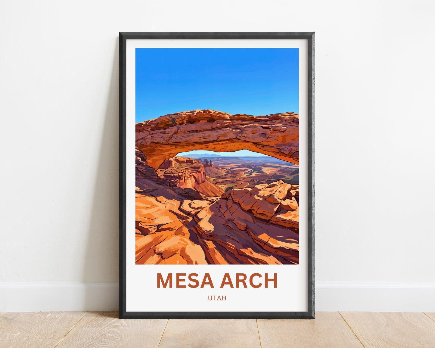 Mesa Arch Travel Poster -   Iconic Rock
