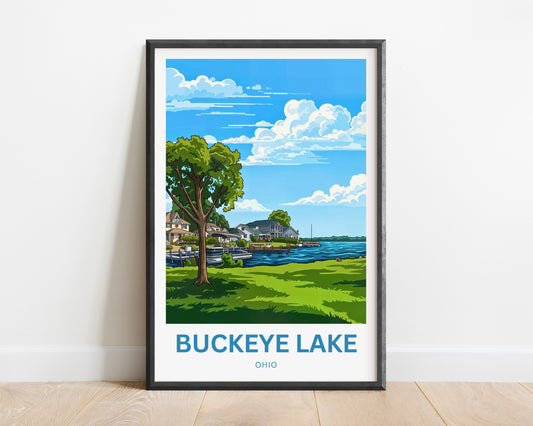 Buckeye Lake Travel Poster -  Ohio