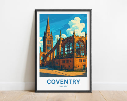 Coventry Travel Poster- England