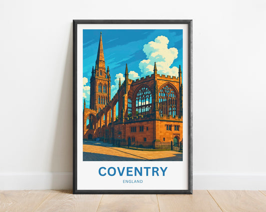 Coventry Travel Poster- England