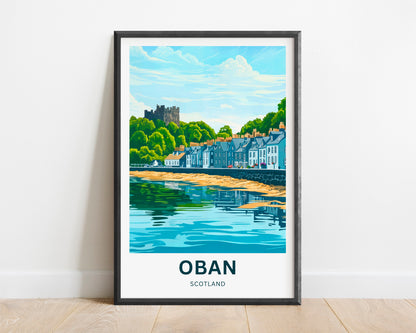 Oban Travel Poster - Castles & Coastlines