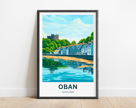 Oban Travel Poster - Castles & Coastlines