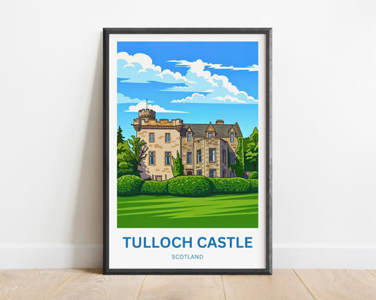 Tulloch Castle Travel Poster - Highlands