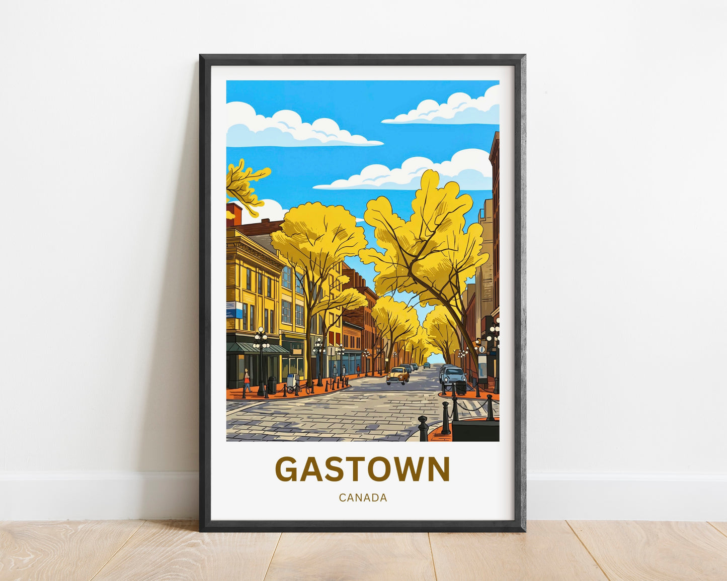 Gastown Travel Poster - Timeless Street