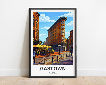 Gastown Travel Poster - Vancouver
