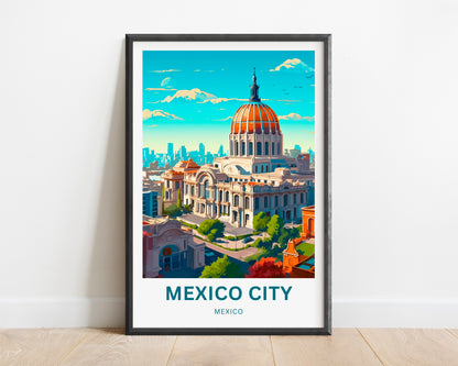 Mexico City Travel Poster