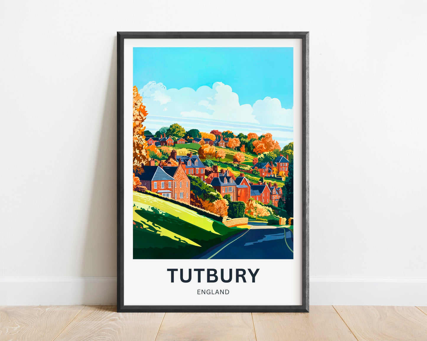 Tutbury Travel Poster - England