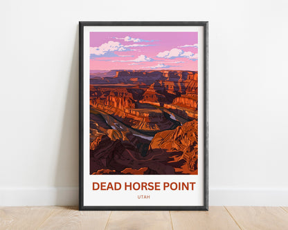 Dead Horse Point Travel Poster - Mesmerizing Overlook View