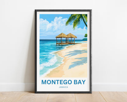 Montego Bay Travel Poster - Breathtaking and Relaxing Beach