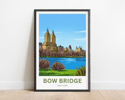 Bow Bridge  Travel Poster - Central Park