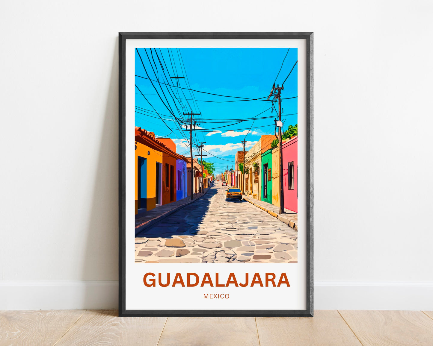 Guadalajara Travel Poster - Mexico Street