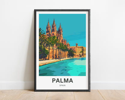 Palma Travel Poster - Mallorca, Spain