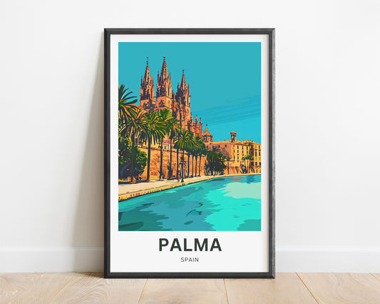 Palma Travel Poster - Mallorca, Spain