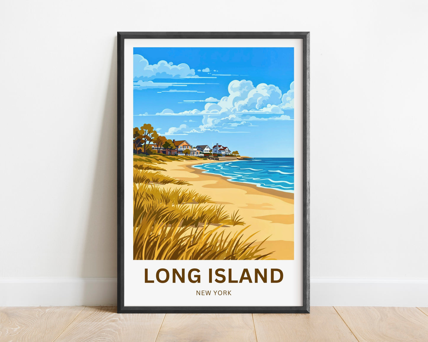 Long Island Travel Poster -  Coastal Bliss