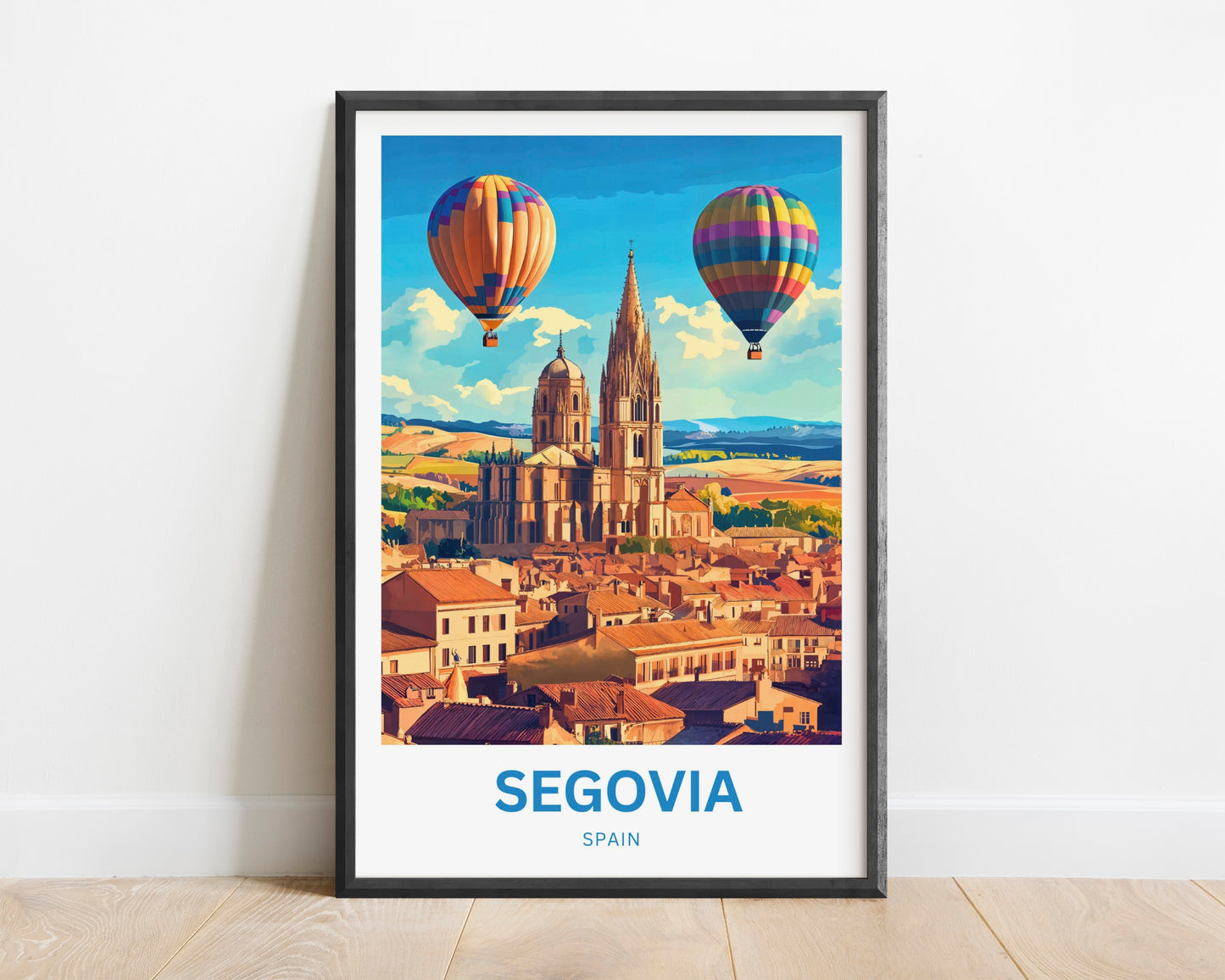 Segovia Travel Poster - Cathedral