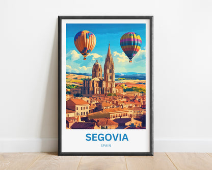 Segovia Travel Poster - Cathedral